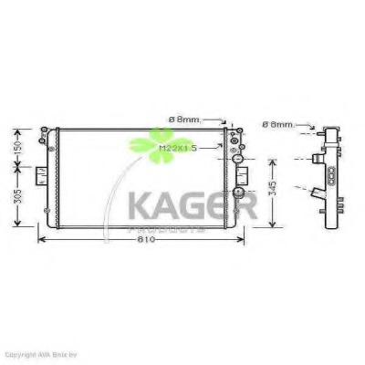 Radiator racire motor