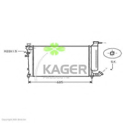 Radiator racire motor