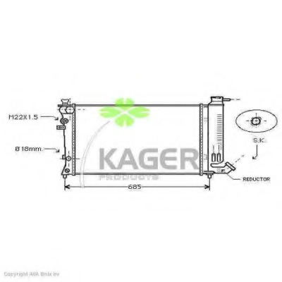 Radiator racire motor