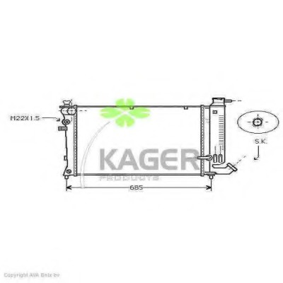 Radiator racire motor