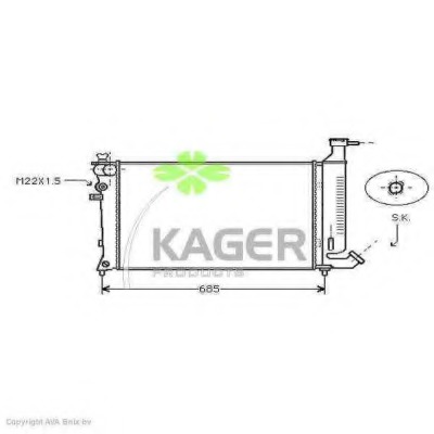 Radiator racire motor