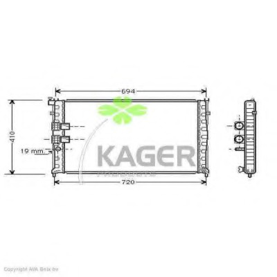 Radiator racire motor