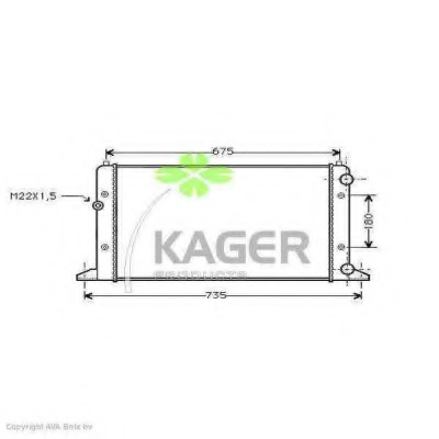 Radiator racire motor