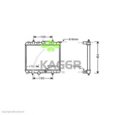 Radiator racire motor