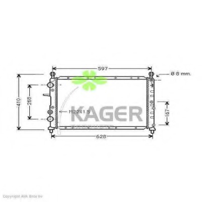 Radiator racire motor