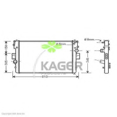 Radiator racire motor