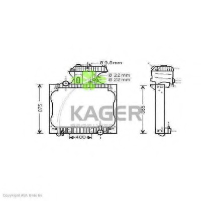 Radiator racire motor