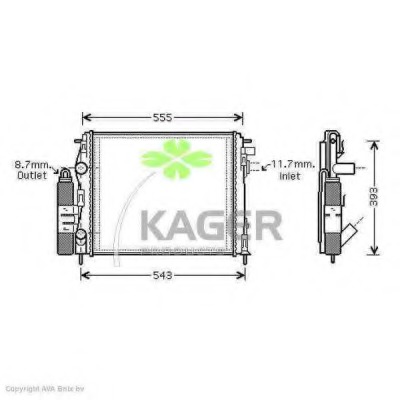 Radiator racire motor