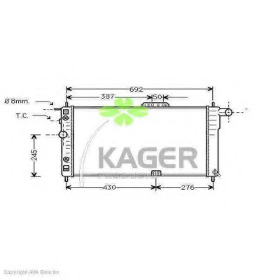 Radiator racire motor