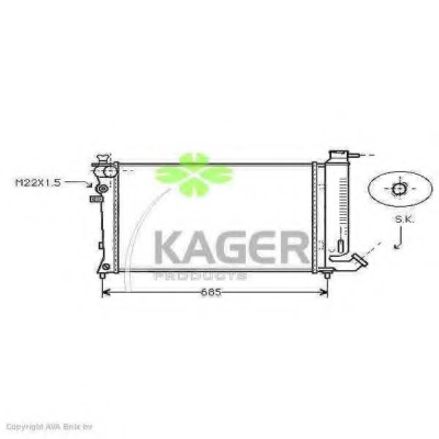 Radiator racire motor