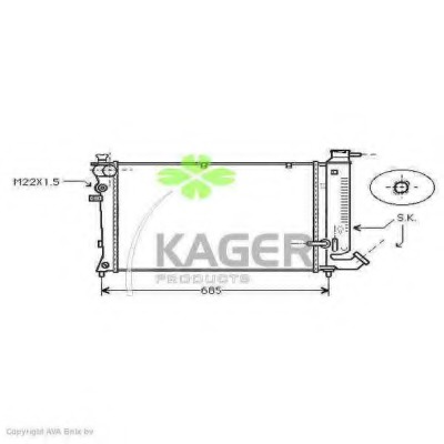 Radiator racire motor