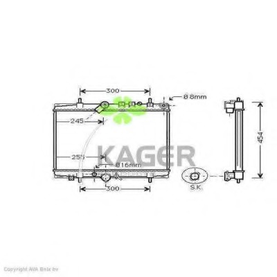 Radiator racire motor