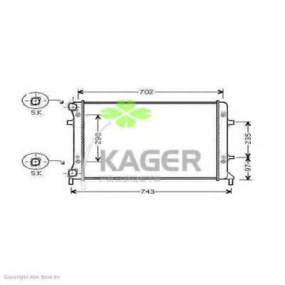 Radiator racire motor