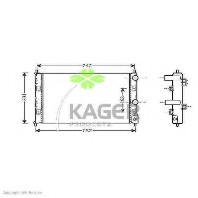 Radiator racire motor