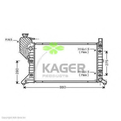 Radiator racire motor