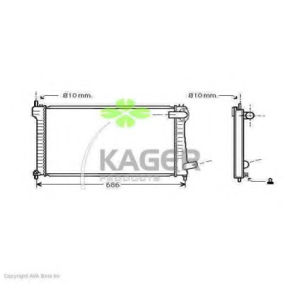 Radiator racire motor