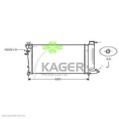 Radiator racire motor