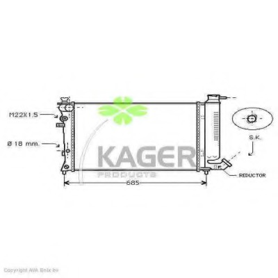 Radiator racire motor