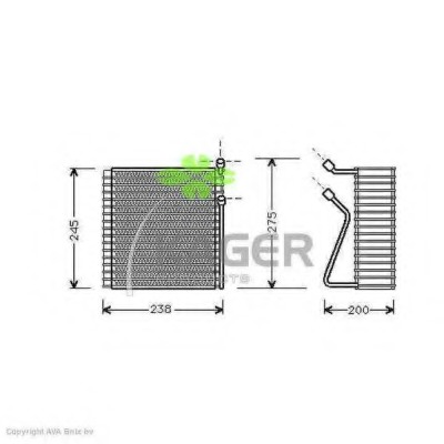 Evaporator aer conditionat