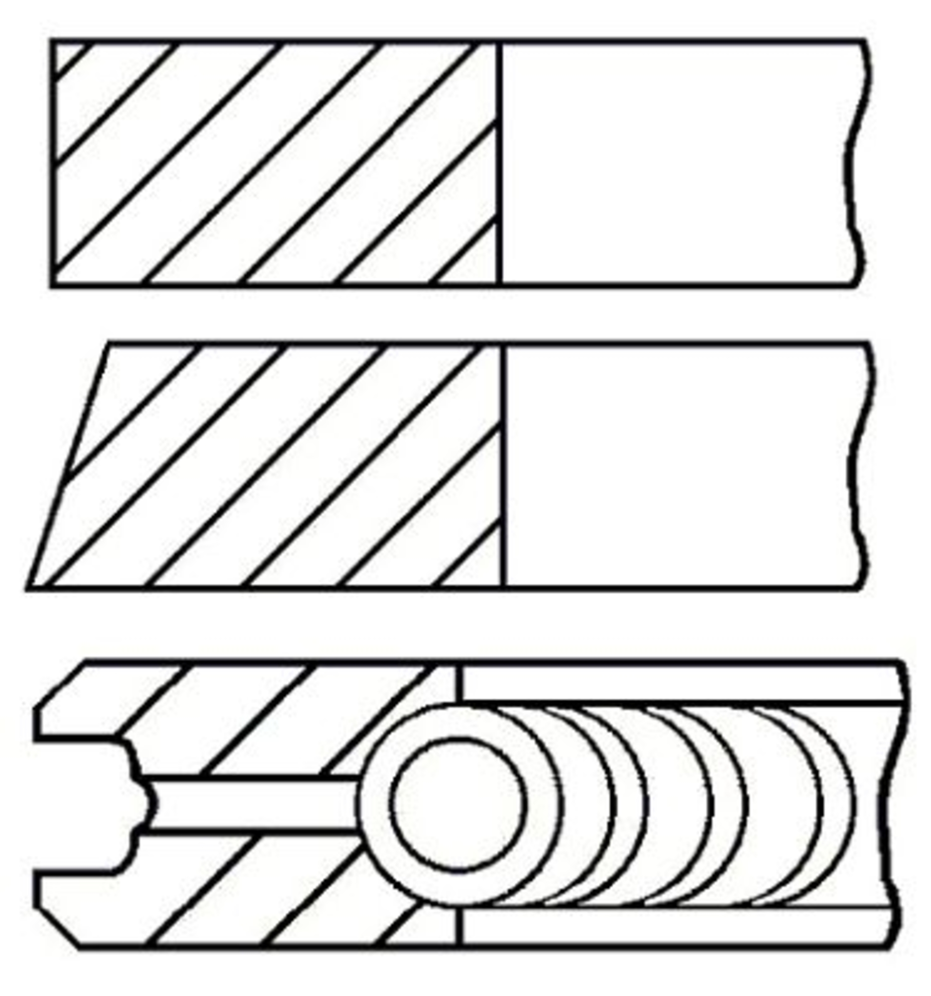 Set segmenti piston