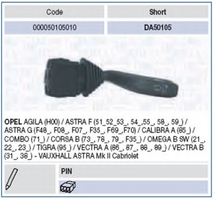 Comutator coloana directie