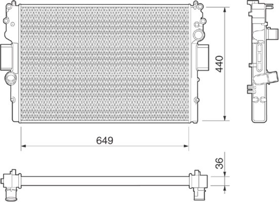 Radiator racire motor