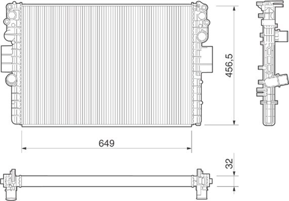 Radiator racire motor