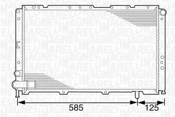 Radiator racire motor