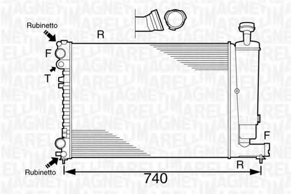 Radiator racire motor