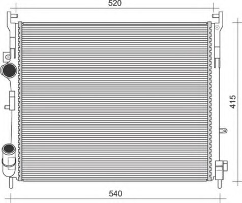 Radiator racire motor