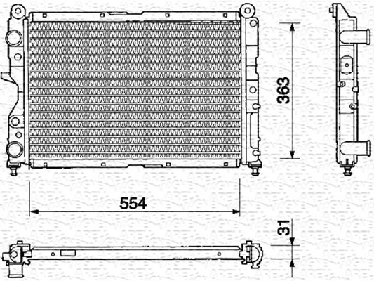 Radiator racire motor