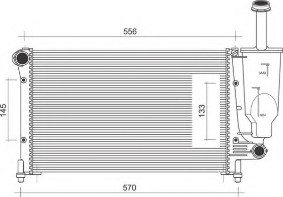 Radiator racire motor