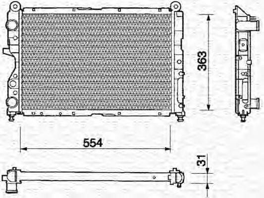 Radiator racire motor