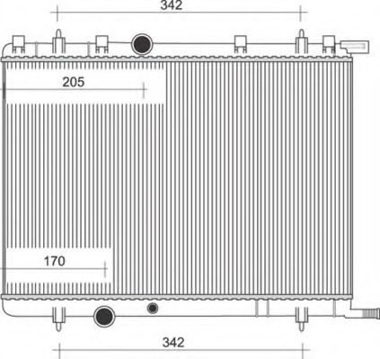 Radiator racire motor