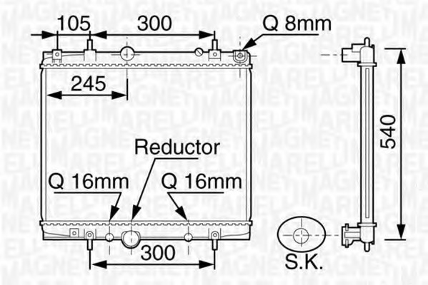 Radiator racire motor