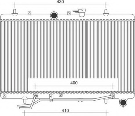 Radiator racire motor