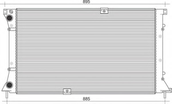 Radiator racire motor