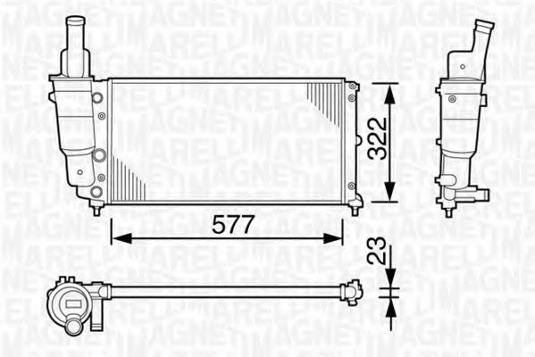 Radiator racire motor