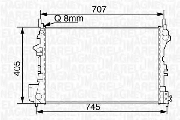 Radiator racire motor