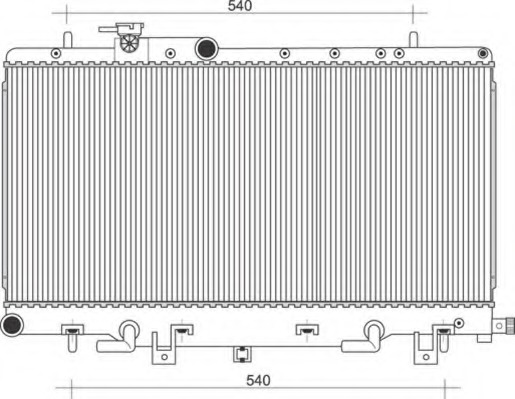 Radiator racire motor