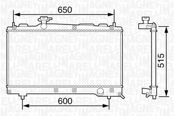 Radiator racire motor