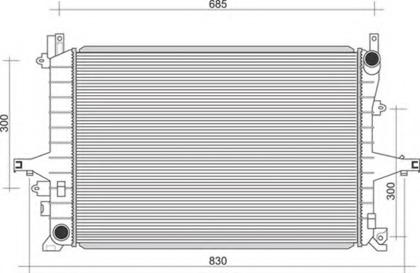 Radiator racire motor