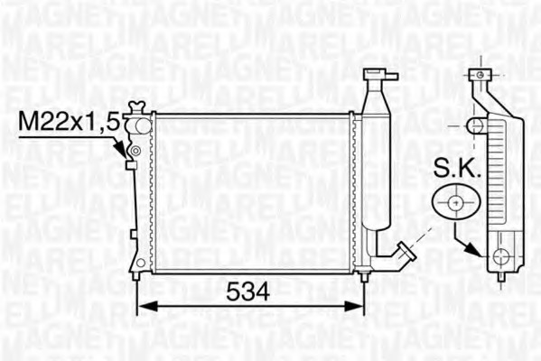 Radiator racire motor