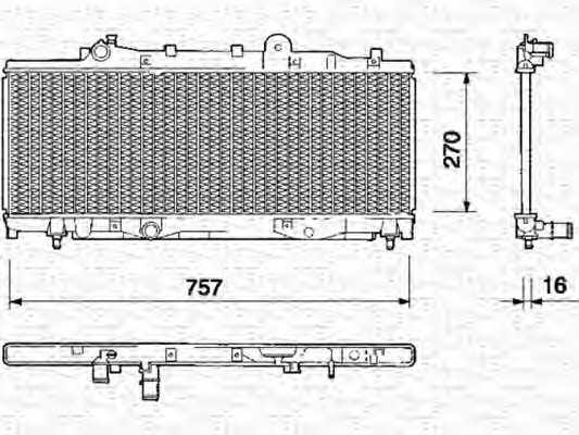 Radiator racire motor