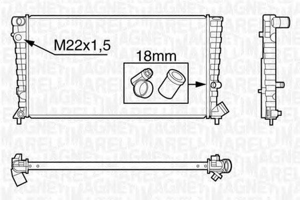 Radiator racire motor