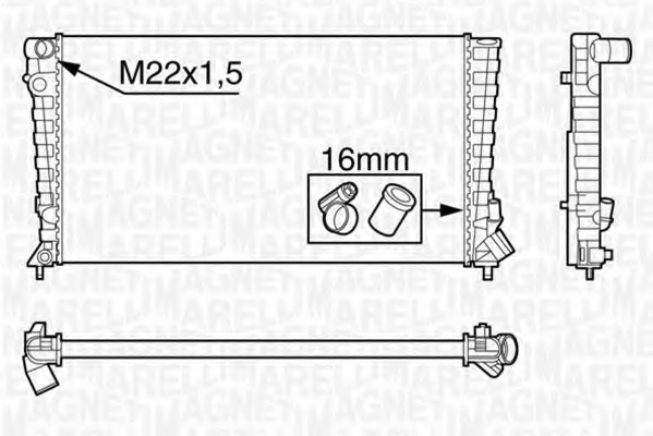 Radiator racire motor