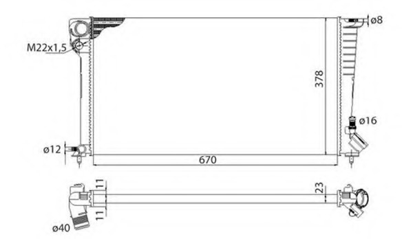 Radiator racire motor