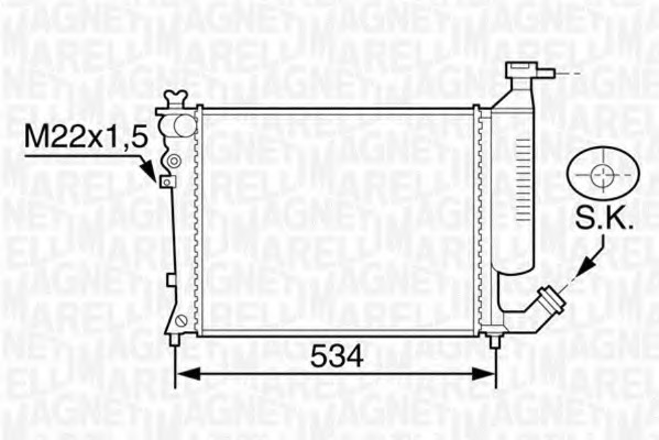 Radiator racire motor