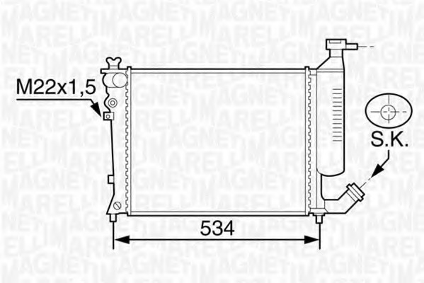 Radiator racire motor