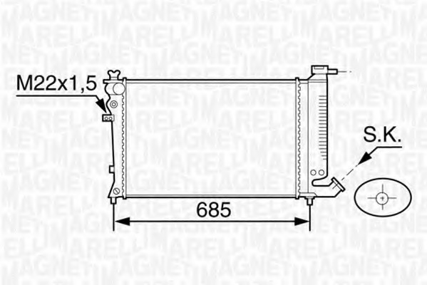 Radiator racire motor